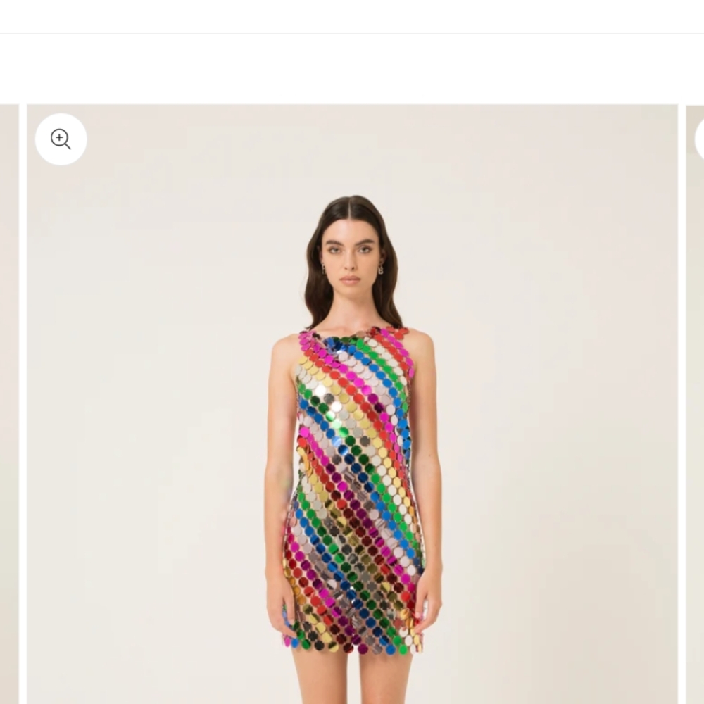 Multicolor Sequin Mini Dress